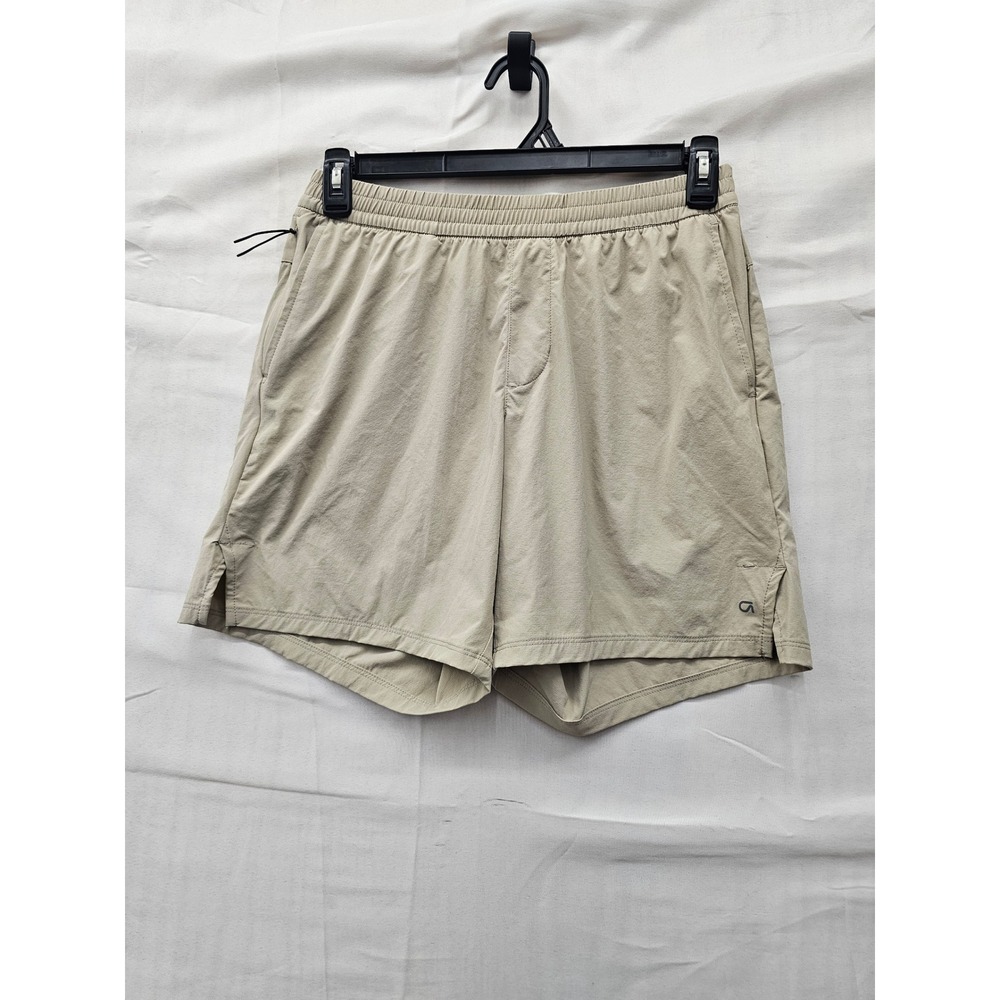 Gap Mens Active Ripstop Shorts Beige Nylon Blend Workout Size Small
